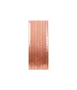 Rose Gold Paper Straws 25pk