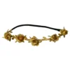 Rose Head Wrap Gold with Leafs