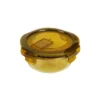 Round Amber Borosilicate Glass Container 370ml