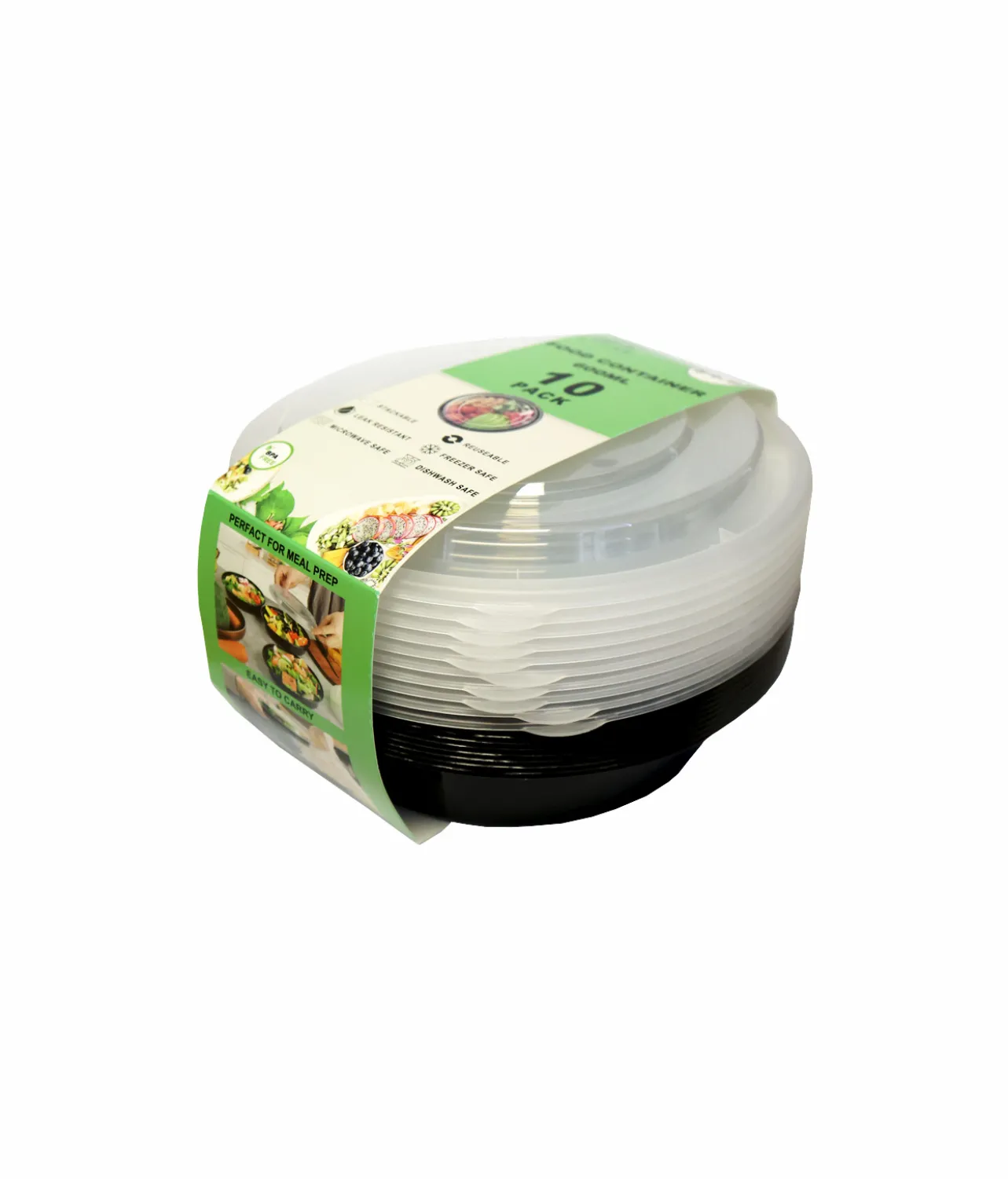 Round Take Aways Containers 10pk 600ml