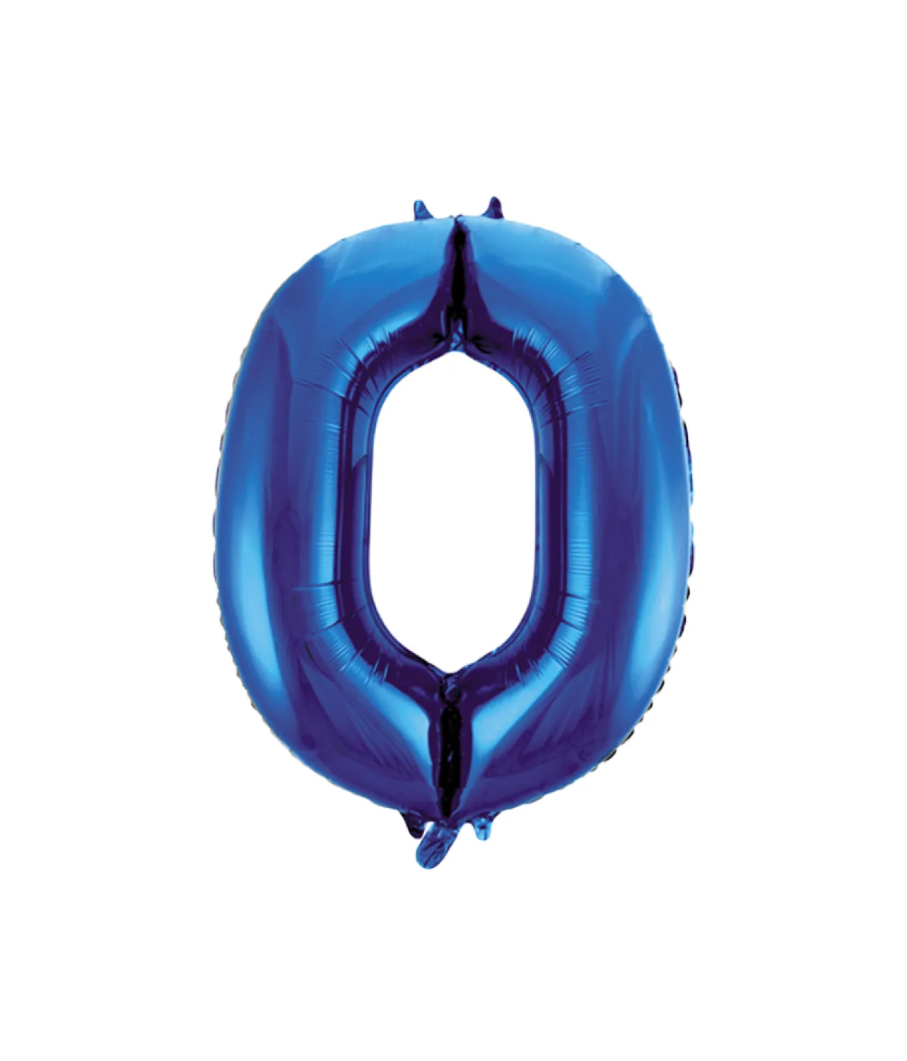 Royal Blue Foil Number Balloon 0