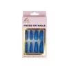 Royal Blue Glitter Press On Nails 24pc