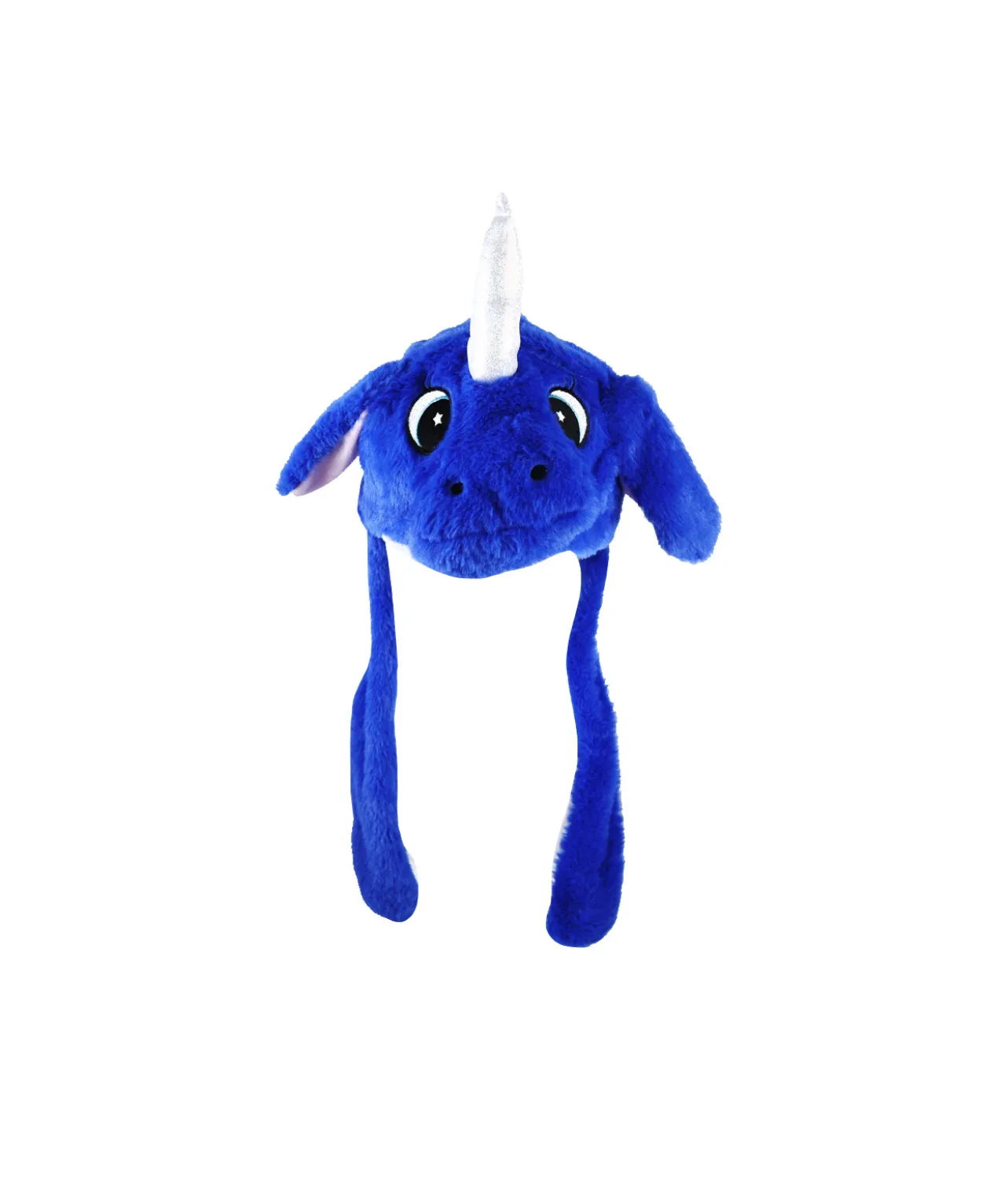 Royal Blue Rhinoceros Plush Hat