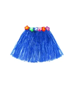Royal Blue Short Hula Skirt 40cm
