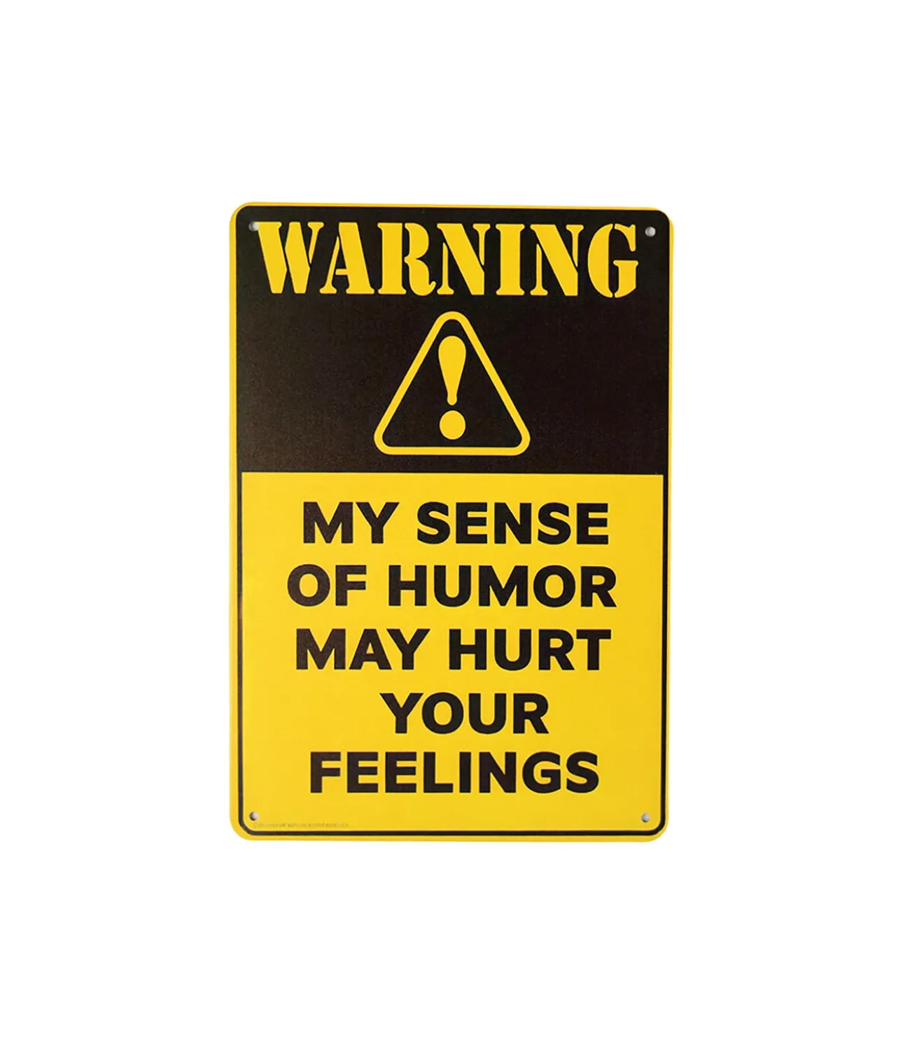 Sense of Humor Humorous Metal Sign 15x20cm 1pc