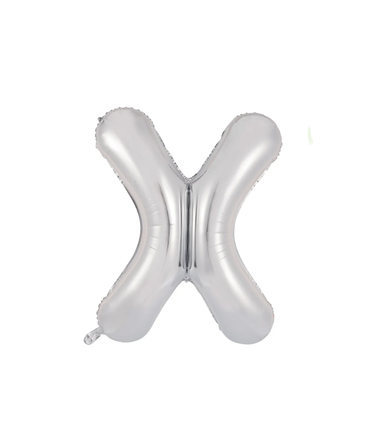 Silver Alphabet Foil Balloon Letter X