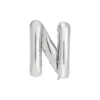 Silver Alphabet Foil Balloon Letter N