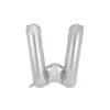 Silver Alphabet Foil Balloon Letter W