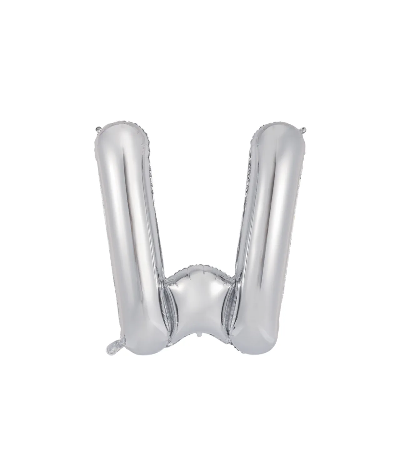 Silver Alphabet Foil Balloon Letter W