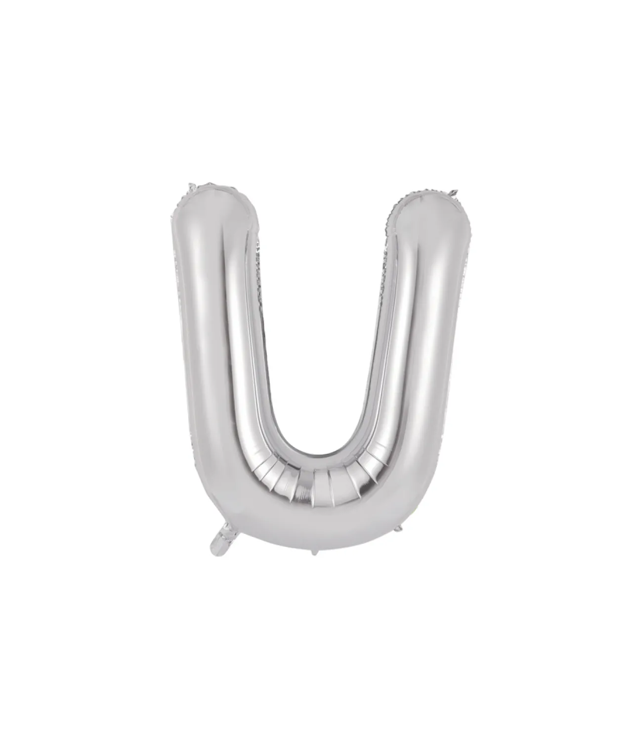 Silver Alphabet Foil Balloon Letter U