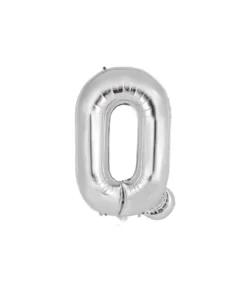 Silver Alphabet Foil Balloon Letter Q