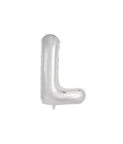 Silver Alphabet Foil Balloon Letter L