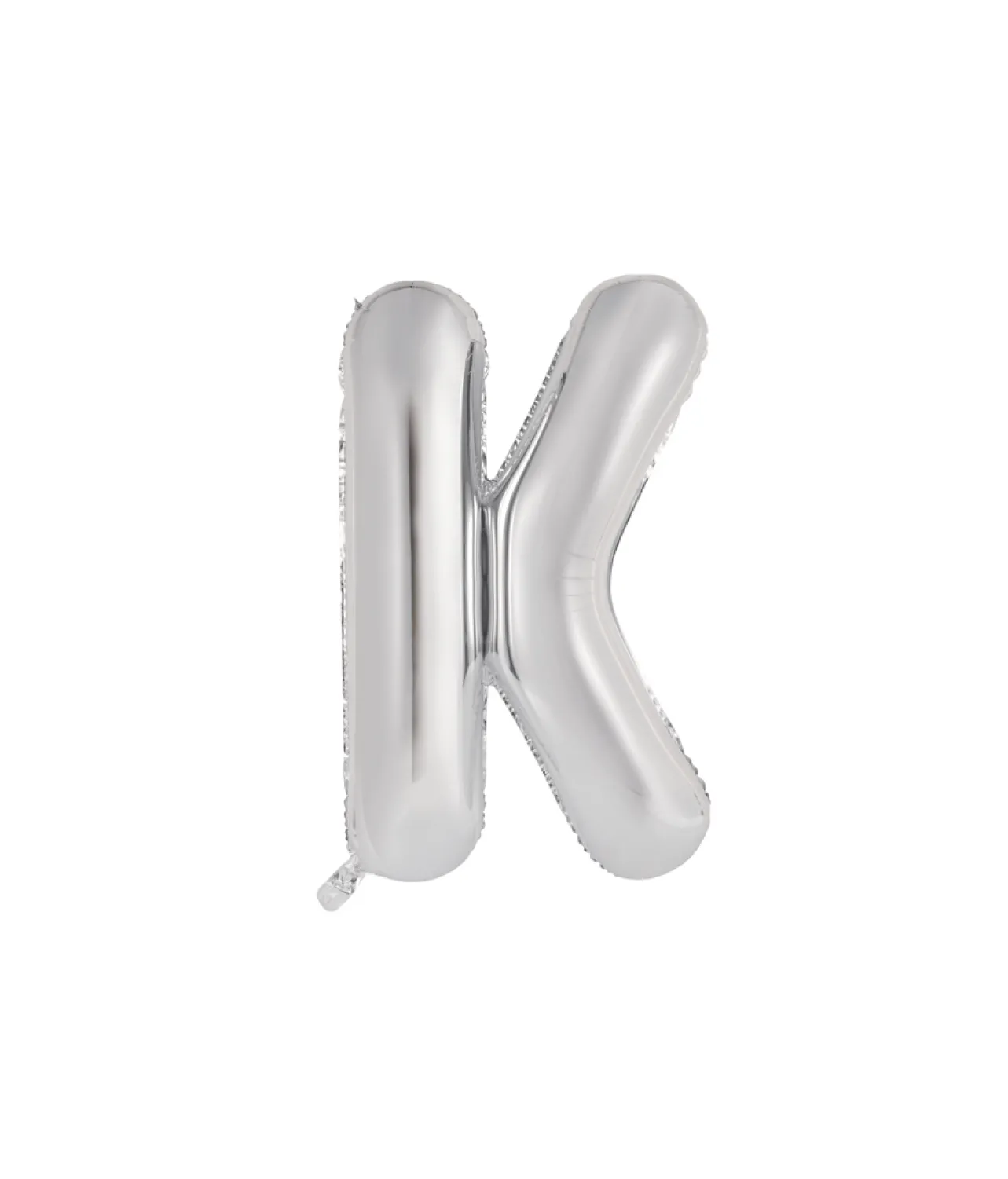 Silver Alphabet Foil Balloon Letter K
