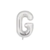 Silver Alphabet Foil Balloon Letter G
