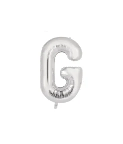 Silver Alphabet Foil Balloon Letter G