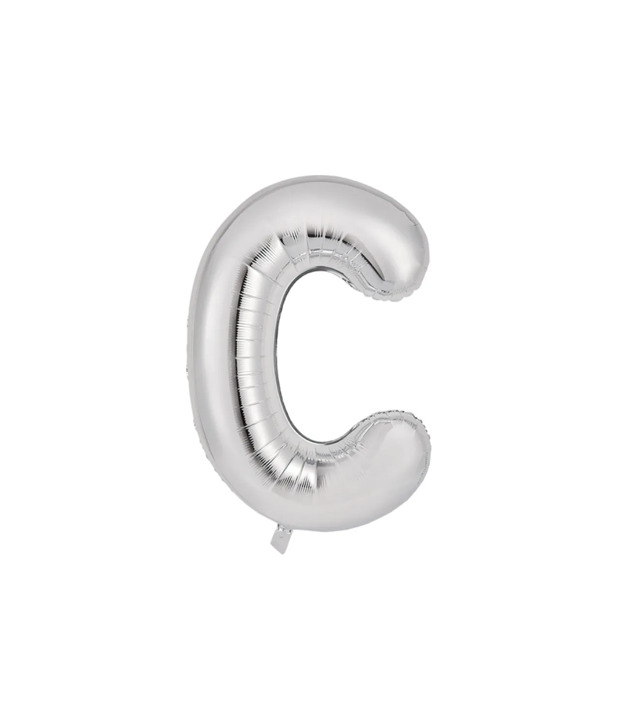 Silver Alphabet Foil Balloon Letter C