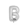Silver Alphabet Foil Balloon Letter B