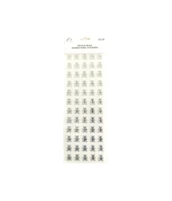 Silver Bear Rhinestone Stickers
