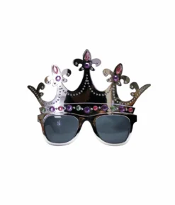 Silver Crown Party Glasses
