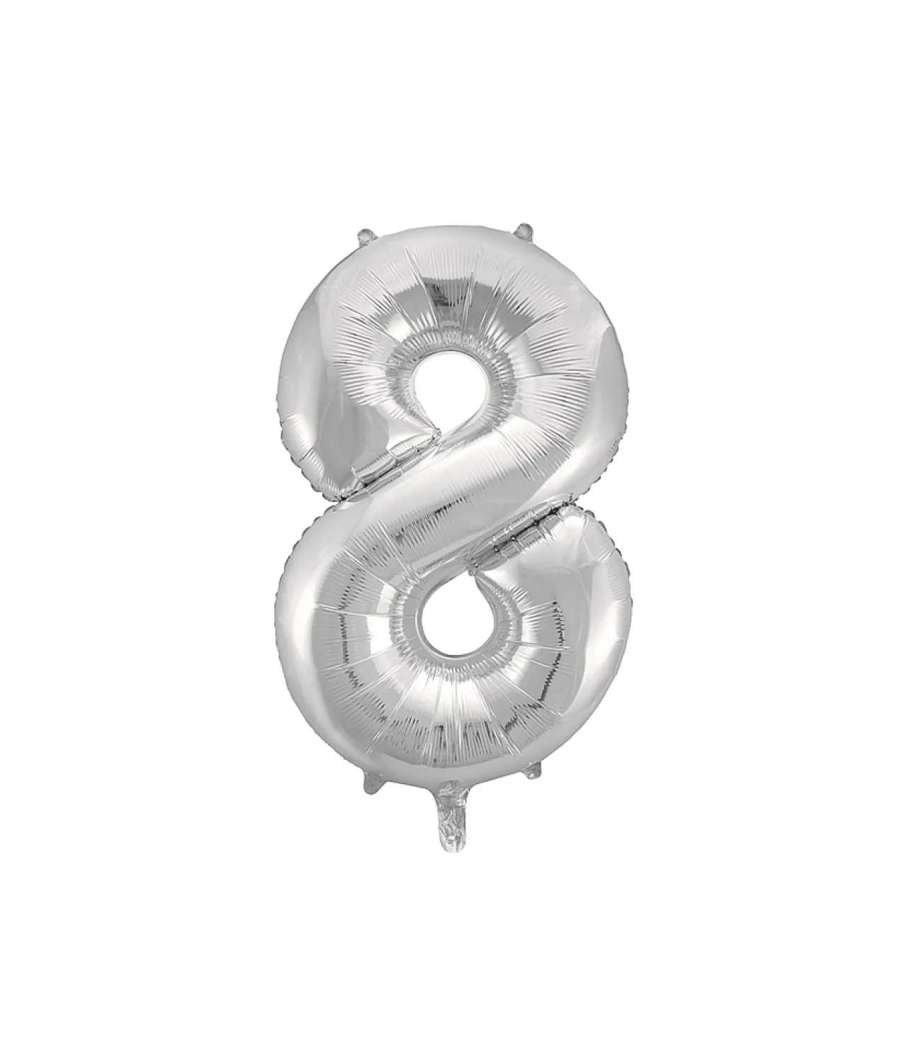 Silver Foil Number Balloon 8