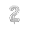 Silver Foil Number Balloon 2