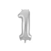 Silver Foil Number Balloon 1