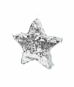 Silver Foil Star Pinata