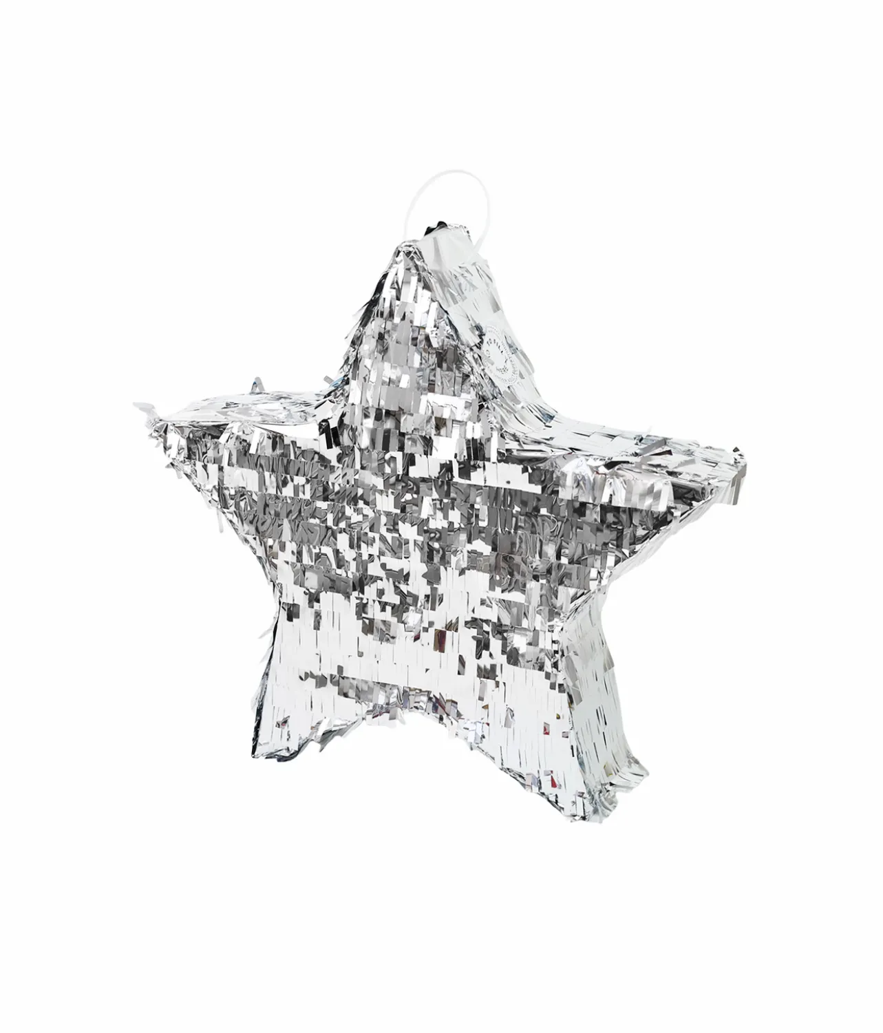 Silver Foil Star Pinata