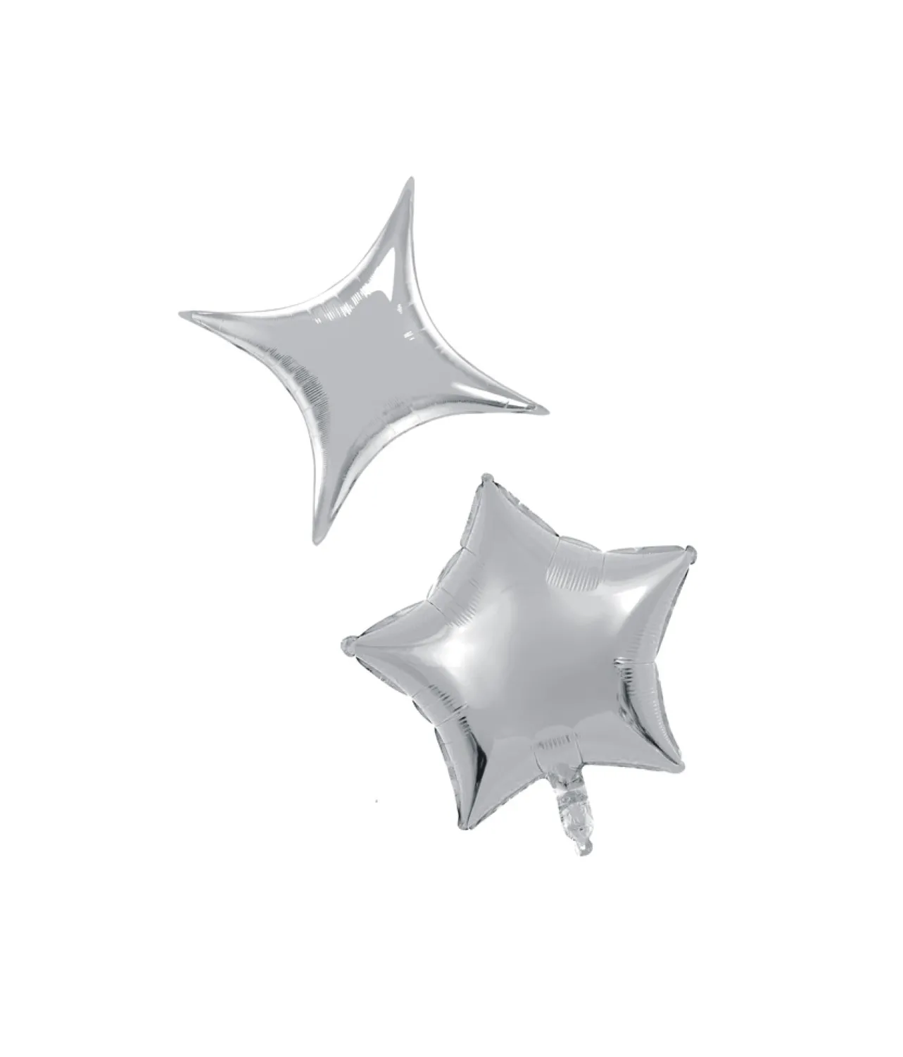 Silver Foil Star/Point 15pc
