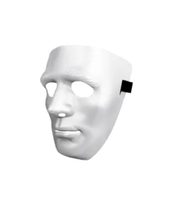 Silver Full Face Plastic Mask