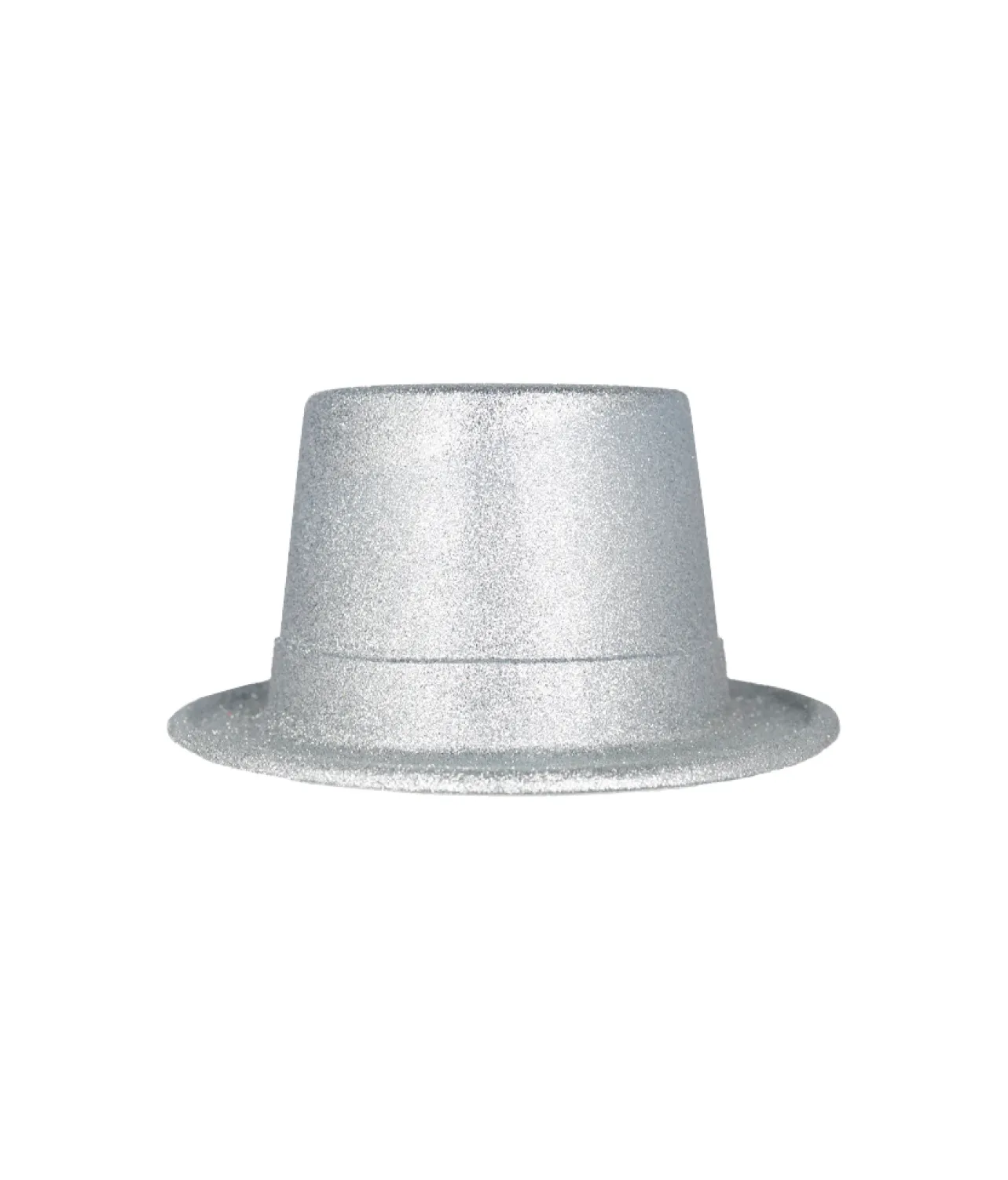 Silver Glitter Top Hat