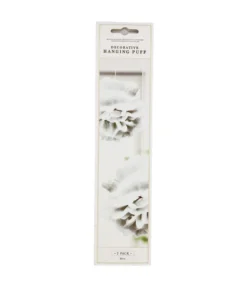 Silver Hanging Puff 2pk