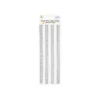 Silver Jewel Look Sticker 4pc