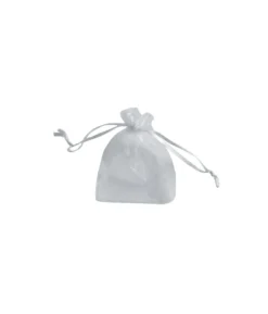 Silver Medium Organza Bags 12pc
