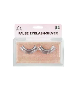 Silver Metallic False Eyelashes