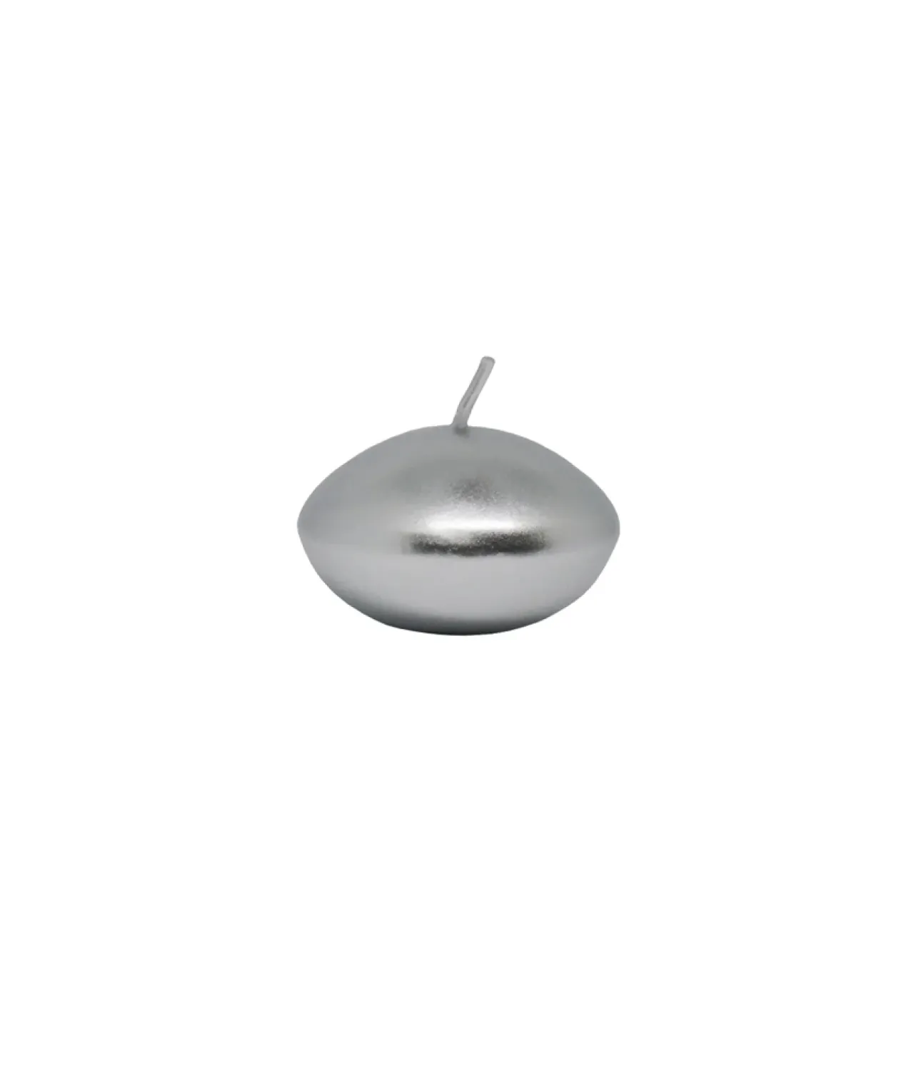 Silver Metallic Floating Candles 12pk