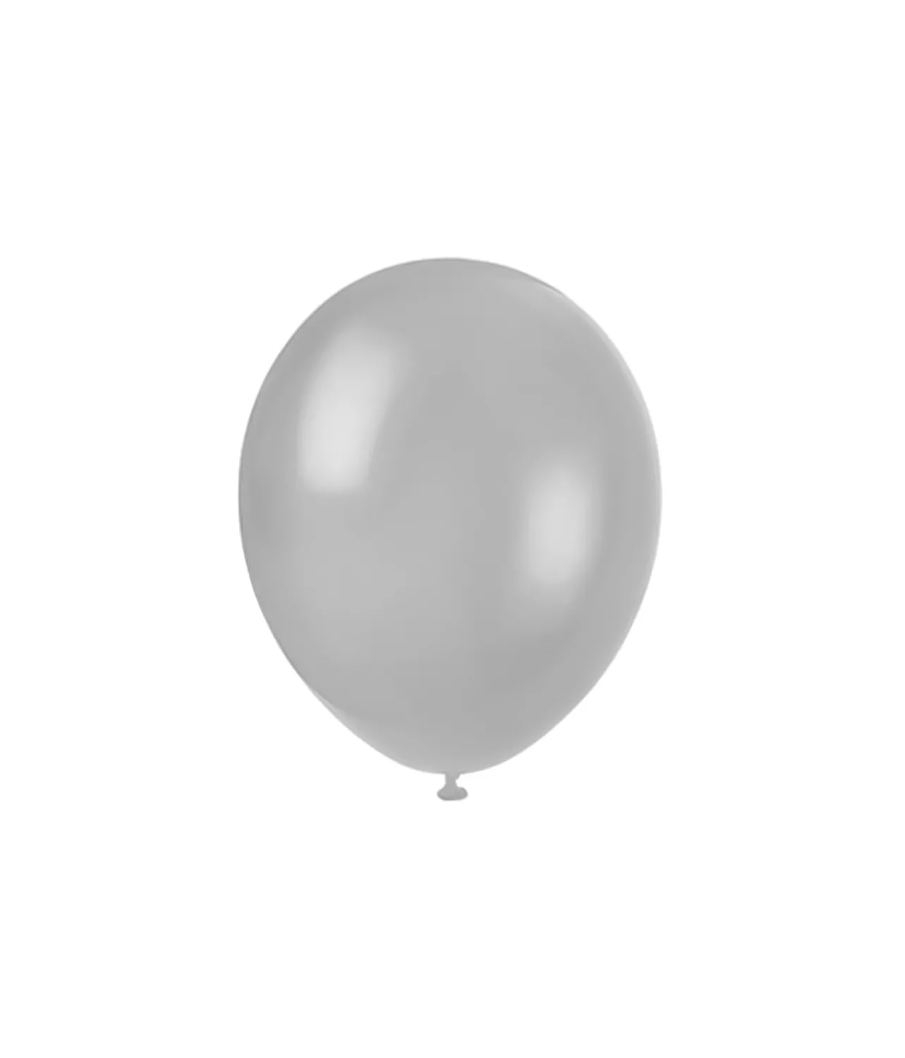 Silver Metallic Latex Balloons 12inch 50pk