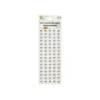 Silver Metallic Star Stickers 80pc