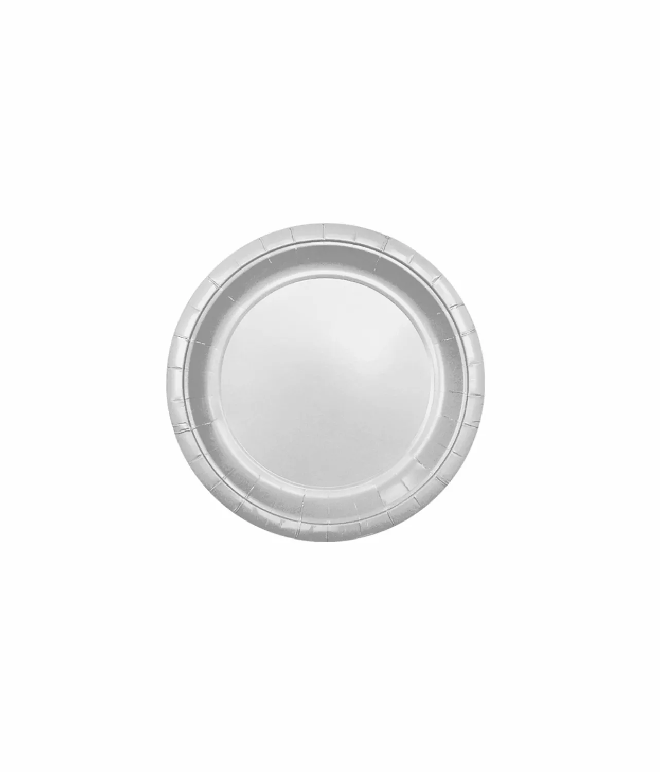 Silver Paper Plates 20x7in