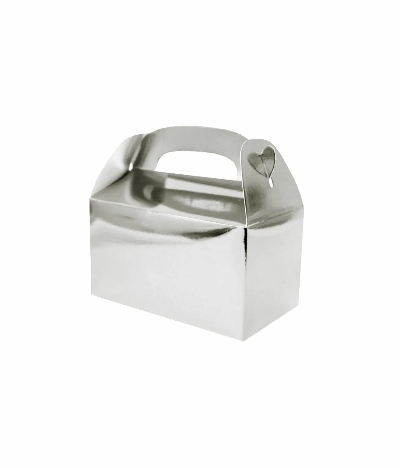Silver Paper Treat Box 6pc (Side Seal)