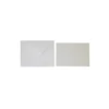 Silver Pearlised Cards & Envelopes Set 12pc
