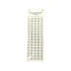Silver Rhinestone Stickers 12mm 80pc