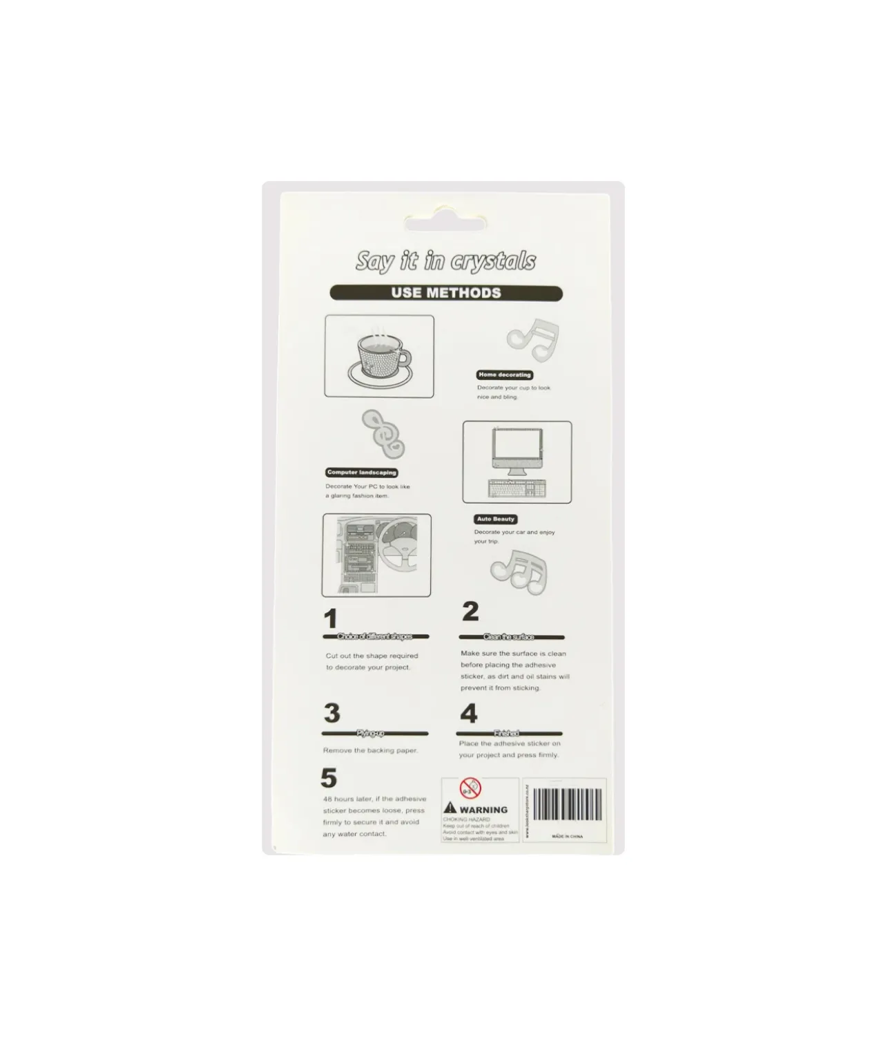 Silver Round Mirror stickers 19.5x10cm 12pc