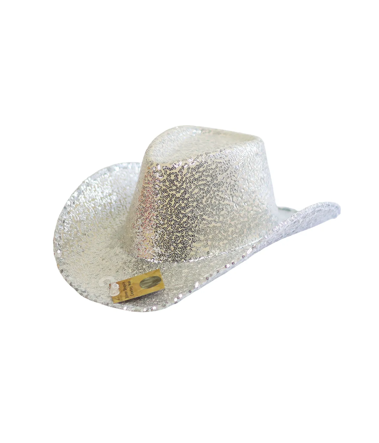 Silver Sequin Cowboy Hat
