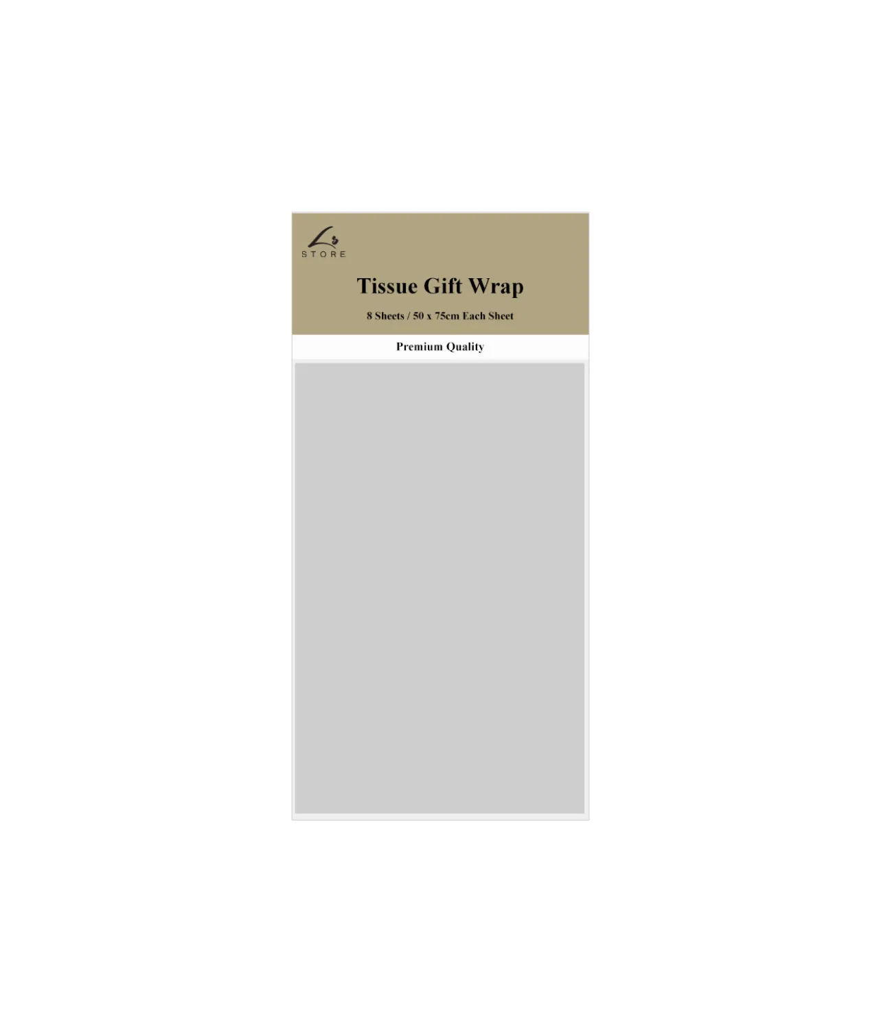 Silver Tissue Paper 8pk