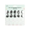 Silver & White Badges 3.8cm 20pk