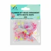Small Flowers DIY Bead Ornament With White Rope 30g