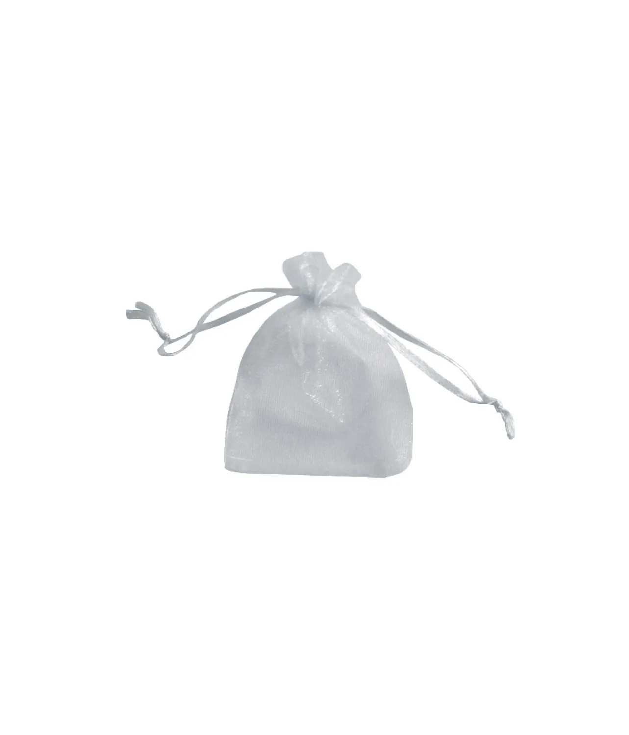 Small Silver Organza Bag 12pc