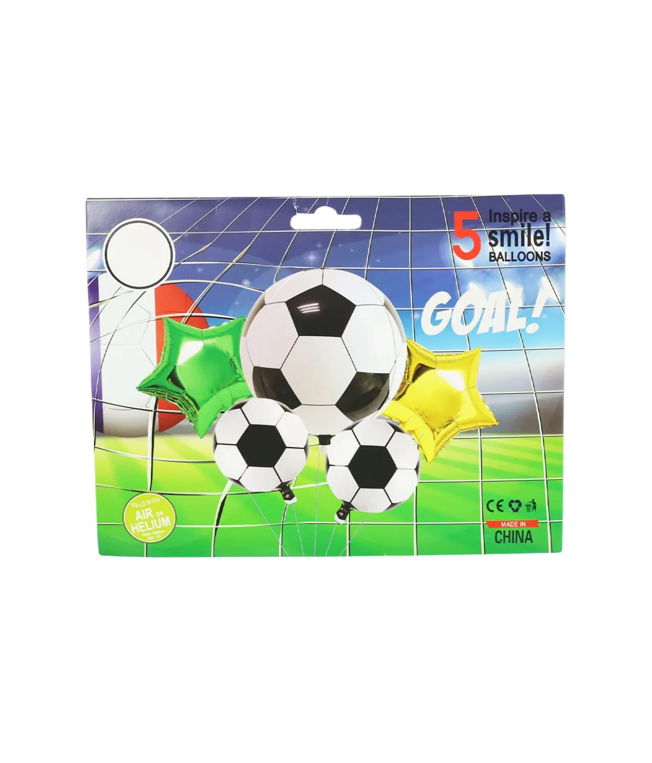 Soccer Foil Balloon 5pc