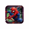 Spider-Man Webbed Wonder Square Plates 8pk